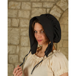 BONET CAP ANNA - BLACK LARP