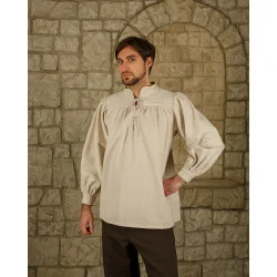 ANSGAR SHIRT - BEIGE L LARP