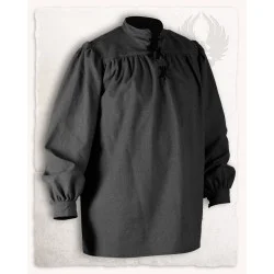 ANSGAR SHIRT - BLACK S LARP