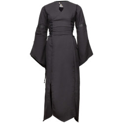 ANTARIS LINEN DRESS - BLACK...