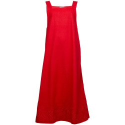 LINEN DRESS APRON ALVA -...