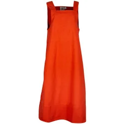 LINEN APRON DRESS LIENTJE -...