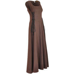 Linen Dress Uma - Brown XXL...