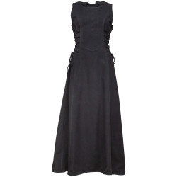 Linen Dress Uma - Black S LARP