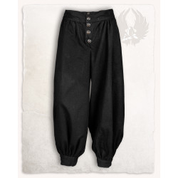 LINEN PANTS ATAMAN - BLACK...