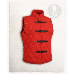 QUILTED VEST ARTHUR - RED L...