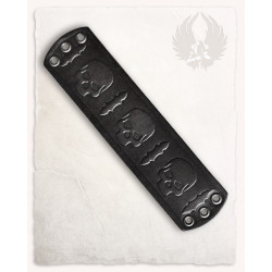 LEATHER BRACELET - SKULL...
