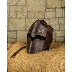 LEATHER HELMET ANTONIUS -...