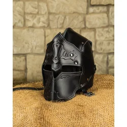 LEATHER HELMET ANTONIUS -...