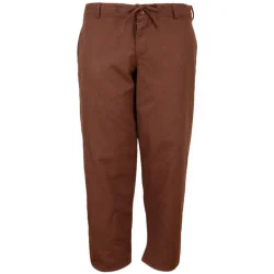 ROCCO COTTON PANTS - BROWN...