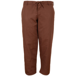 ROCCO COTTON PANTS - BROWN...