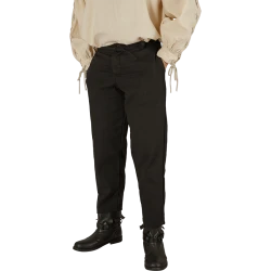 ROCCO COTTON PANTS - BLACK...