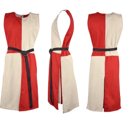 TABARD ANTON - RED-BEIGE LARP