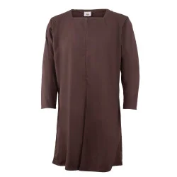 SIGERIC LINEN TUNIC - BROWN...