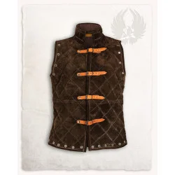 SUEDE QUILTED VEST ARTHUR -...