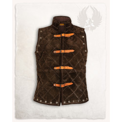 SUEDE QUILTED VEST ARTHUR -...