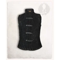 SUEDE QUILTED VEST ARTHUR -...