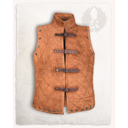 SUEDE QUILTED VEST ARTHUR -...