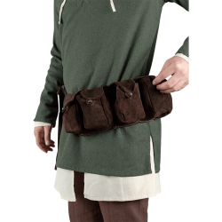 SUEDE BELT WITH RICKAR BAGS...