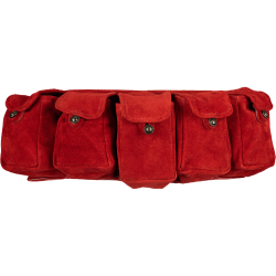 SUEDE BELT WITH RICKAR BAGS...