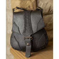 LEATHER SHOULDER BAG...