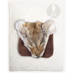 LEATHER CANIS POUCH WITH...