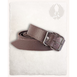 LEATHER NARROW BELT DORAN -...