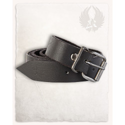 LEATHER NARROW BELT DORAN -...