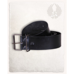 LEATHER WIDE BELT DORAN -...