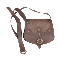 LEATHER SHOULDER BAG...