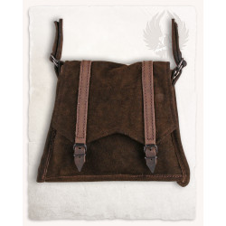 SUEDE SHOULDER BAG...
