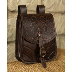 LEATHER BELT BAG GOFFREDO -...