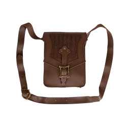 LEATHER SHOULDER BAG...