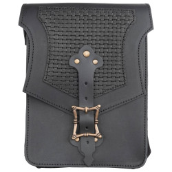 LEATHER SHOULDER BAG...