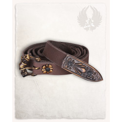 LEON LEATHER NARROW BELT -...