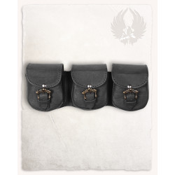 LEATHER LEON BELT BAG SET -...