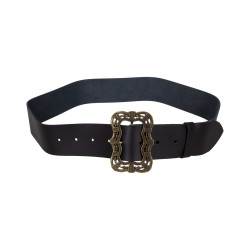 LEATHER BELT LUJOSO - BLACK...