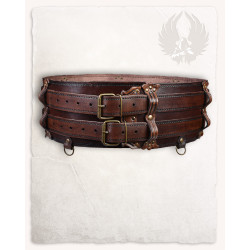LEATHER DOUBLE BELT LUTHOR...
