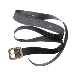 LEATHER BELT MATEO - BLACK...