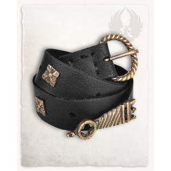 LEATHER BELT MATTIS - BLACK...