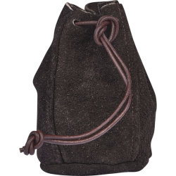 SMALL LEATHER POUCH - BROWN...