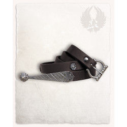 LEATHER BELT SOPHIA - BROWN...