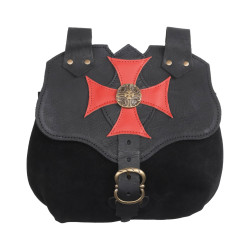 LEATHER BELT BAG TEMPLARIO...