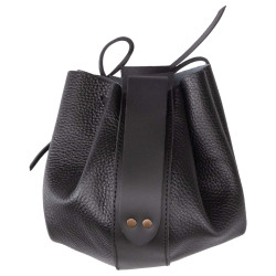 LEATHER BAG VELTOR - BLACK...