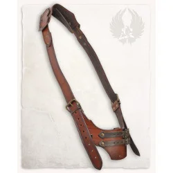 LEATHER SLANTED BELT...