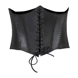 LEATHER UNDERBUST CORSET...
