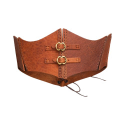 LEATHER WAIST CORSET -...