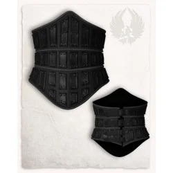LEATHER CORSET EVANDRA -...
