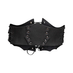 LEATHER CORSET MAREN -...