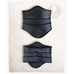 LEATHER CORSET SCARLET -...